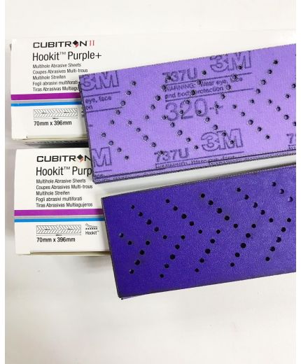 3M Полоска абразивная 737U Hookit™ Purple+ Cubitron™ II P320 с мультипылеотводом