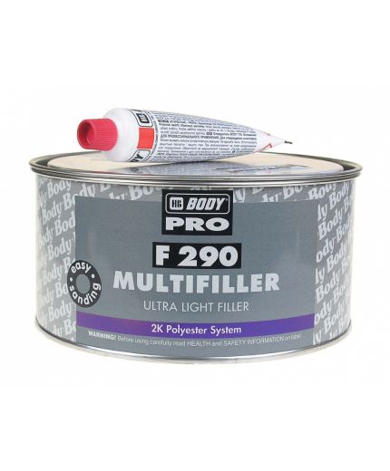 BODY F290 MULTIFILLER Шпатлевка полиэфирная 2K универсальная бежевая 3л
