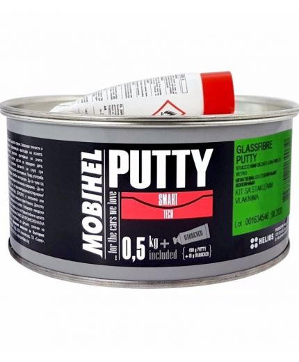MOBIHEL Шпатлевка GLASSFIBRE PUTTY 0,5кг