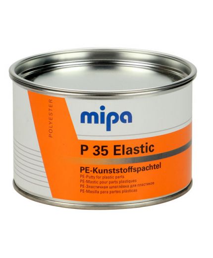 MIPA P 35 Elastic PE-Kunststoffspachtel Шпатлевка эластичная для пластиков с отвердителем темно-серая 1кг