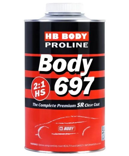 BODY 697 Лак акриловый 2K HS SR бесцветный 1л
