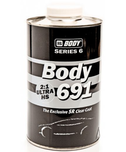 BODY 691 Лак акриловый 2k UHS SR бесцветный 1л