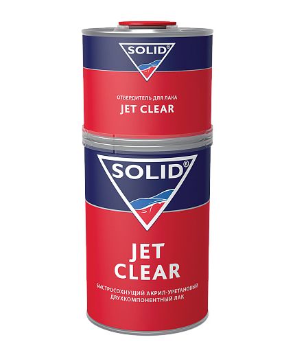 SOLID Jet Clear 2+1 лак с отвердителем 7,5л с отвердителем