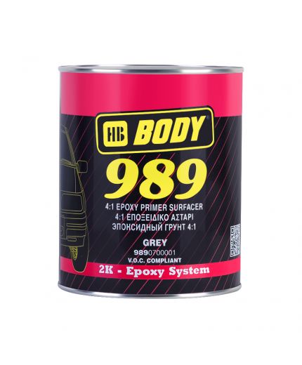 BODY 989 EPOXY PRIMER 4:1 Грунт эпоксидный серый 1л