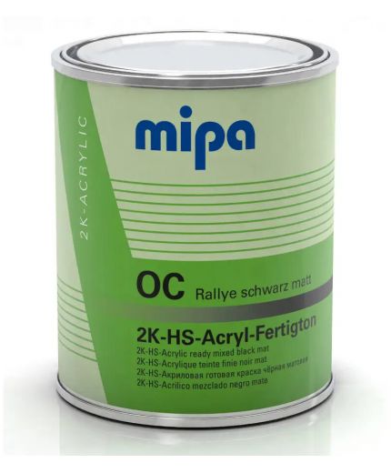 MIPA 2K-HS-Acryl-Fertigtöne OC super black Краска акриловая супер черная 1л