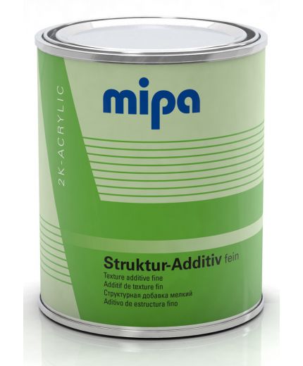 MIPA Struktur-Additiv fein Добавка структурная мелкая в краски OC, краски PUR и 2K-лаки для создания эластичного фактурного покрытия на пластике 1л