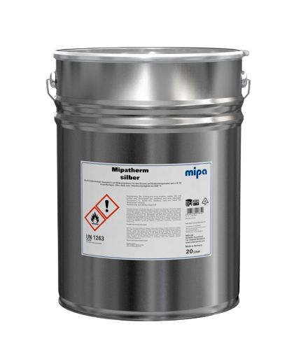 MIPA Mipatherm Краска термостойкая серебристая 800°C антикоррозионная 20л
