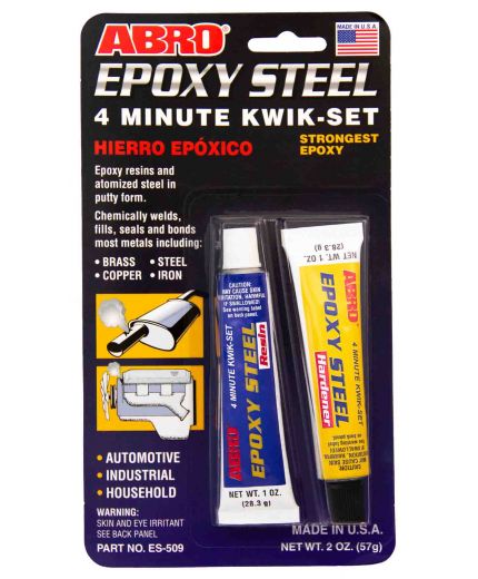 ABRO Клей эпоксидный 4-х минутный для металлов супермощный 57 г