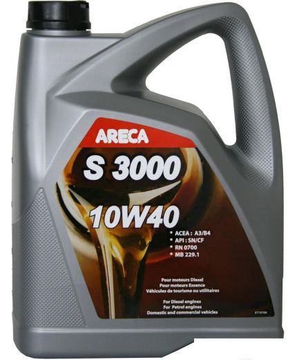 Моторное масло ARECA S3000 10W-40 4л Фото 2
