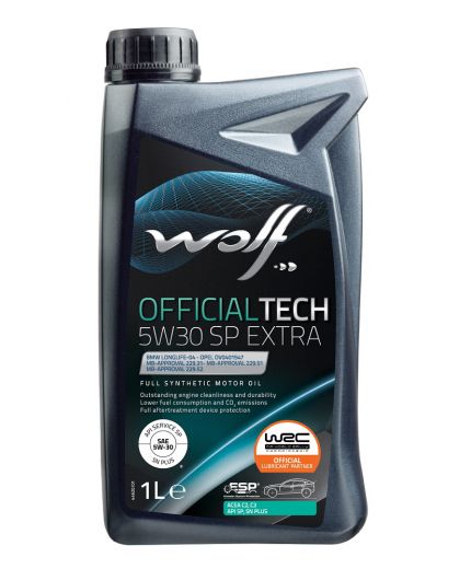 Моторное масло WOLF 5W-30 OfficialTech SP EXTRA 1л Замена 65607/1