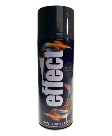 EFFECT Acrylic spray paint - Краска универсальная акриловая RAL7024 графитовая серая Graphite grey 400 мл аэрозоль