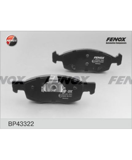 FENOX Колодки дисковые передние