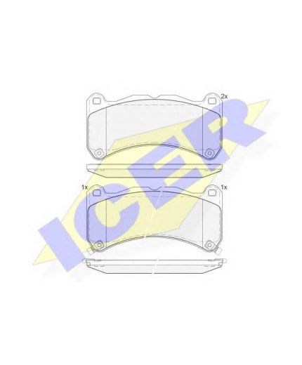 ICER Колодки дисковые