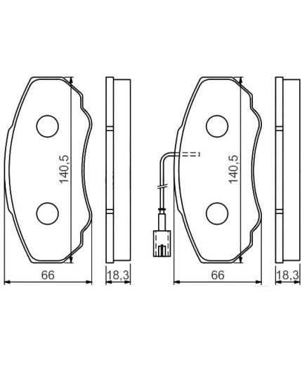 BOSCH Колодки дисковые