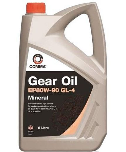Трансмиссионное масло COMMA GEAR OIL GL-4 80W-90 5л