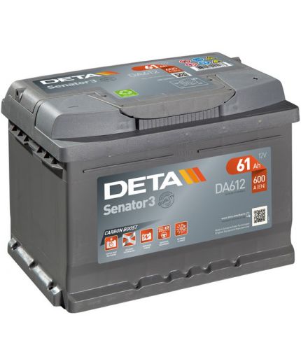 DETA Аккумулятор Senator3 DA612 600А (61 А/ч)