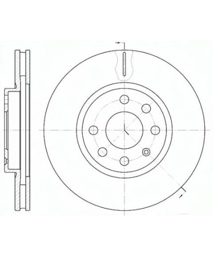 REMSA Тормозной диск передний
