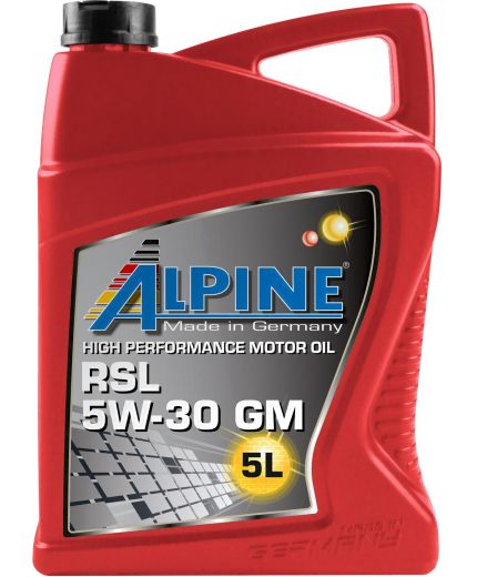 Моторное масло ALPINE RSL 5W-30 GM 5л