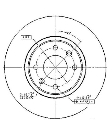 Patron Тормозной диск передний