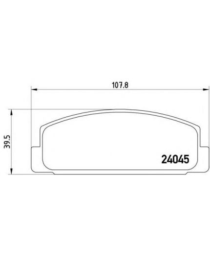 BREMBO Колодки дисковые задние с датчиком