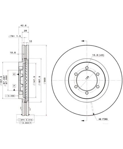 BREMBO Тормозной диск Фото 2