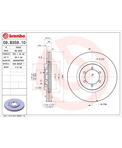 BREMBO Тормозной диск Фото 3