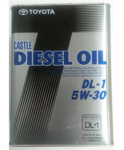 Моторное масло TOYOTA DL-1 5W-30 CASTLE MOTOR OIL 4л Фото 2