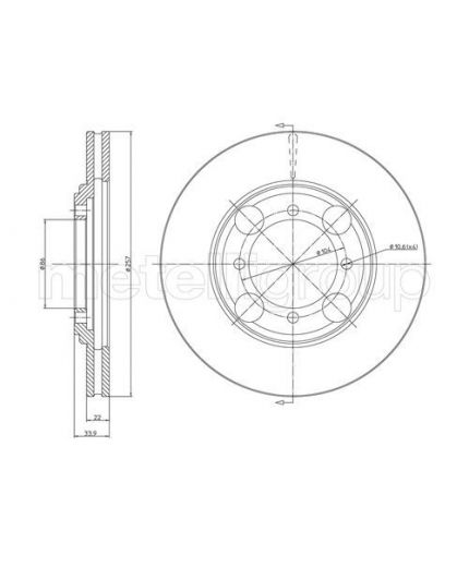 METELLI Тормозной диск