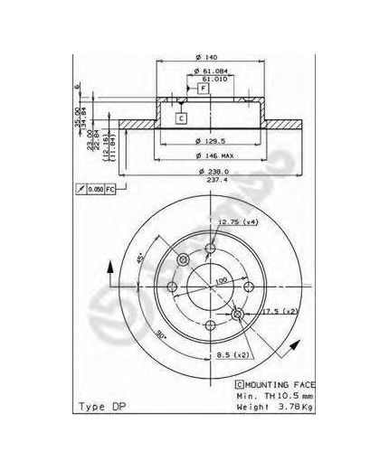 BREMBO Тормозной диск Фото 2