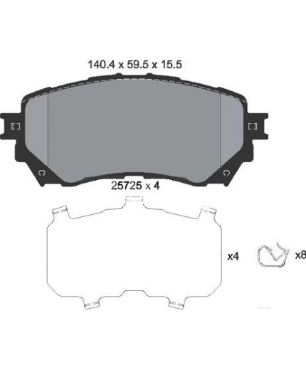 Textar Колодки дисковые передние