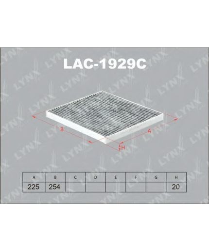 Lynxauto Фильтр салонный, угольный