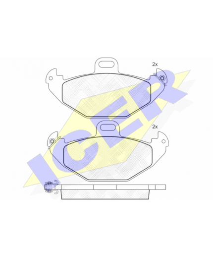 ICER Колодки дисковые