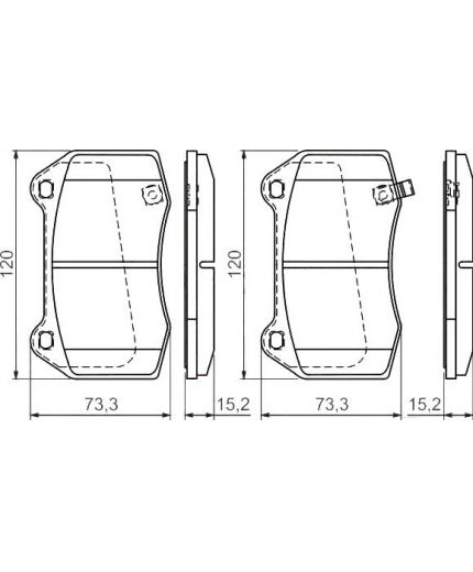 BOSCH Колодки дисковые
