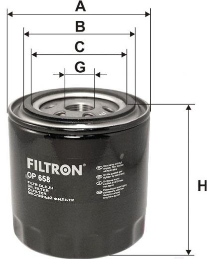 FILTRON Фильтр масляный Фото 2