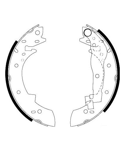 AP Колодки барабанные задние