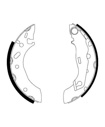 AP Колодки барабанные задние