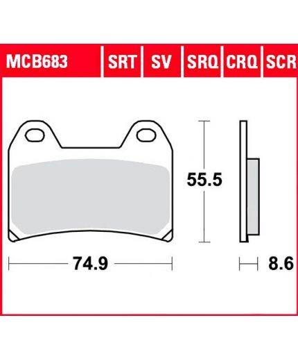 TRW Колодки дисковые передние Фото 2