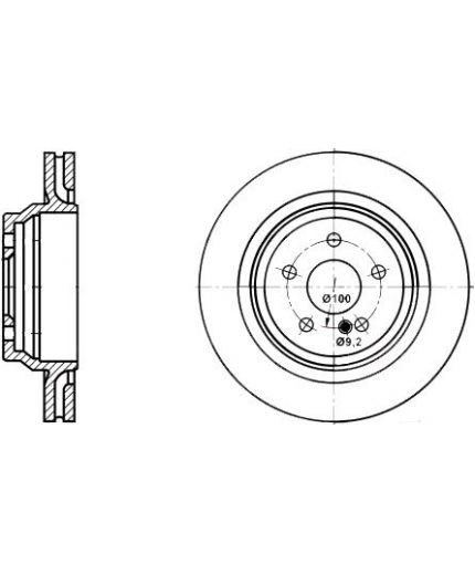 ATE Тормозной диск задний Фото 3