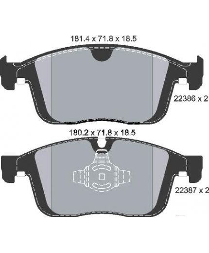 Textar Колодки дисковые передние