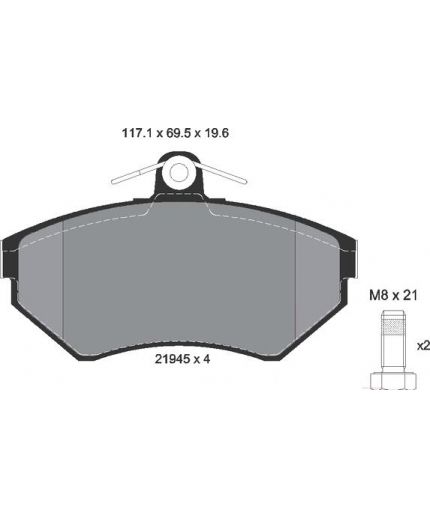 Textar Колодки дисковые