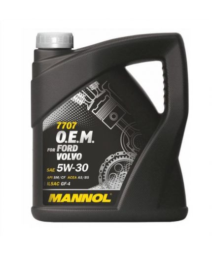Моторное масло MANNOL 7707 OEM for Ford Volvo 5W-30 SN/CF 4л