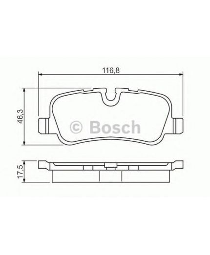 BOSCH Колодки дисковые задние