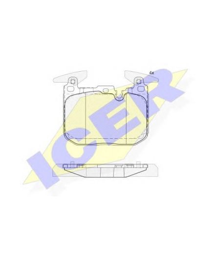 ICER Колодки дисковые