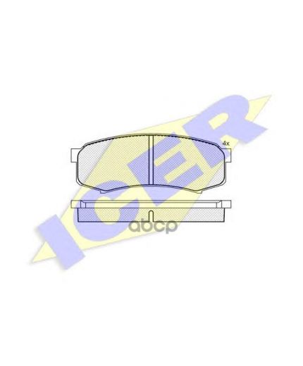 ICER Колодки дисковые задние