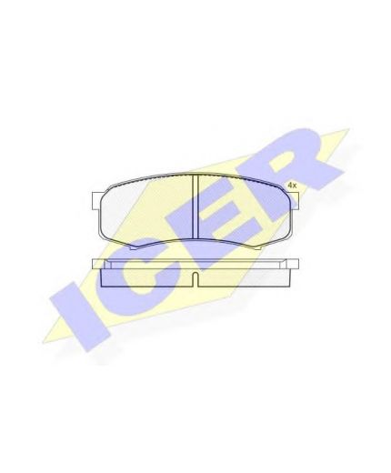 ICER Колодки дисковые задние Фото 2