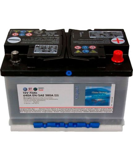 AUDI/Volkswagen Аккумулятор 000915105DG 640А (72 А/ч)