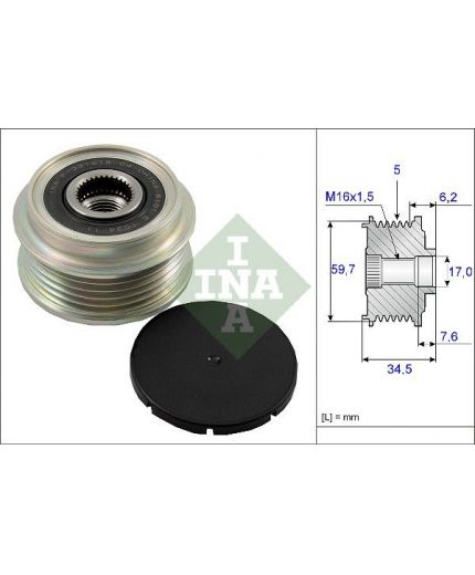 INA Шкив генератора