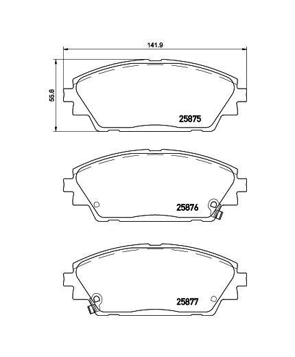 BREMBO Колодки дисковые передние