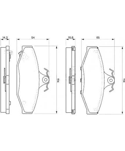 BOSCH Колодки дисковые