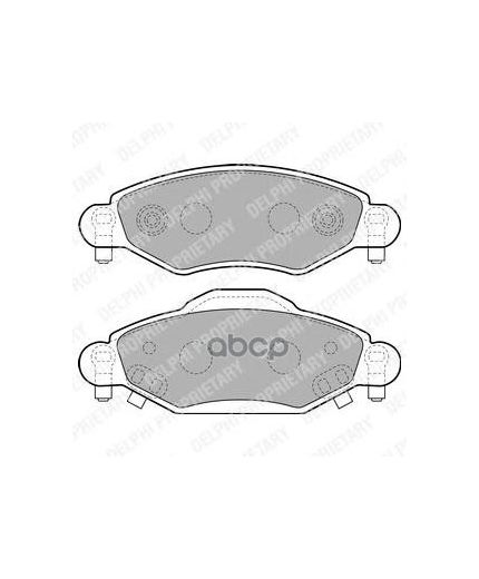 Delphi Колодки дисковые передние